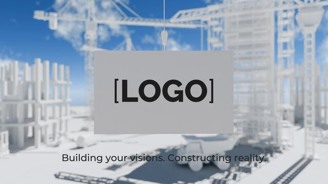 3D Construction Logo Reveal