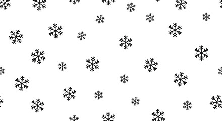 Seamless snowflake pattern winter holiday background festive christmas design abstract snow graphic
