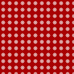 Festive Christmas snowflake seamless pattern. Winter holiday background with falling snow for wrapping paper and fabric design.