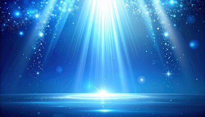 Abstract Blue Light Background