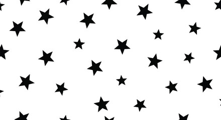 Scattered random stars celestial seamless pattern background vector illustration texture fabric print design.