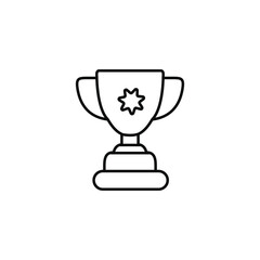 Trophy Vector Icon Achievement Award Illustration