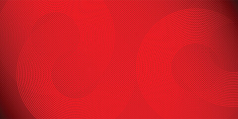 Obraz premium Abstract Circle red glowing geometric lines on a dark red background. Modern shiny red circle lines Backdrop. Concept of futuristic technology, for cover, poster, banner, flyer, header, website