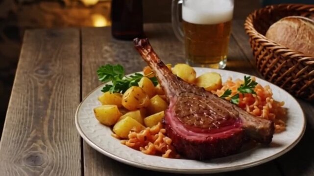 Teller mit deftiger Hausmannskost