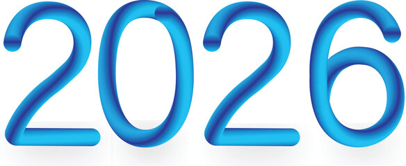 Fototapeta premium Blue color rebon stile design 2026