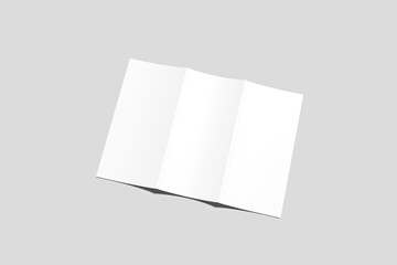 Blank Trifold Mockup