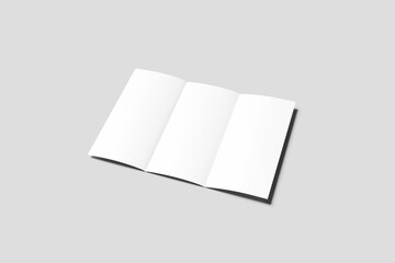 Blank Trifold Mockup