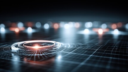 Floating playlist interface in an AI generated digital environment