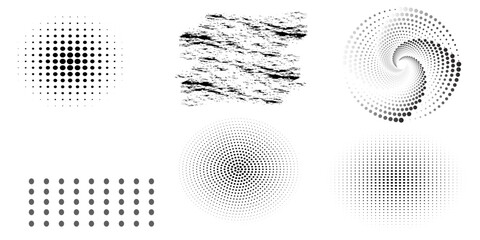 Abstract background with triangles in spiral. Art design spiral as logo or icon. A black figure on a white background and an equally white figure on the black side.