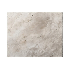 Rectangular Stone Plaque with Polished Surface and Clean Straight Edges on Transparent Background