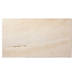 Rectangular Stone Plaque with Polished Surface and Clean Straight Edges on Transparent Background