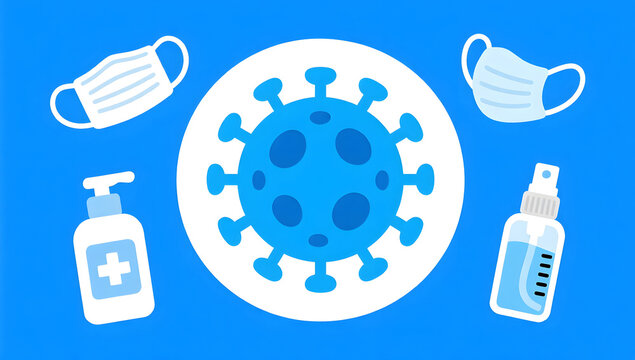 Medical drugs and medicine kit health medical poster flat illustration - Powered by Adobe