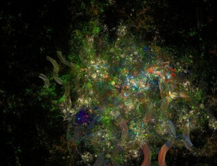 Imaginatory fractal abstract background Image