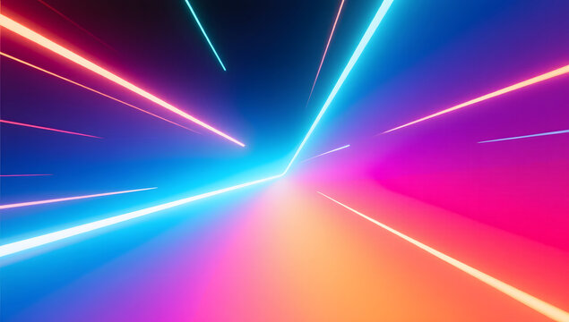 Abstract neon gradient lighting artistic background