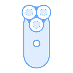 Modern electric shaver illustration for men's grooming, personal care, and self-care routines, promoting a clean and confident look