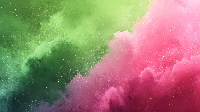 green and pink gradient background