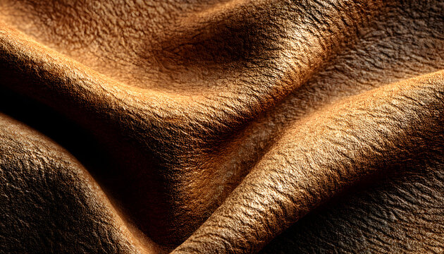 warm brown suede leather texture with soft matte surface and fine natural grain pattern creating an earthy organic background ideal for wallpaper banner design or commercial branding