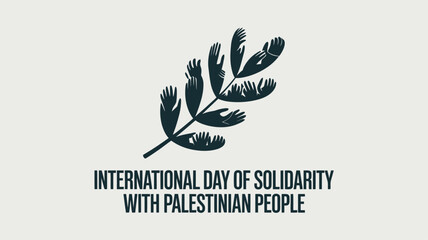 International Day of Solidarity with Palestinian People Olive Branch Peace