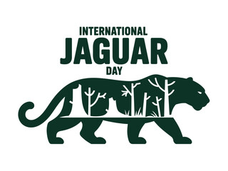 Fototapeta premium International Jaguar Day Wildlife Conservation Big Cat Forest Protection