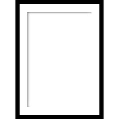 Minimal black photo frame mockup, simple modern wall art frame, Gallery wall 