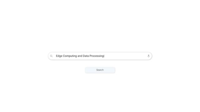 Search Bar Typing Animation &ndash; Edge Computing and Data Processing &ndash; Clean UI UX Minimal