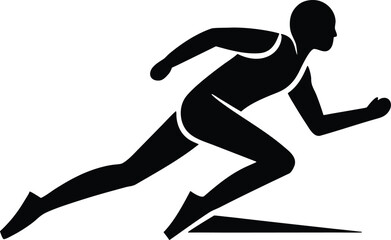 Sprint trainer vector icon.