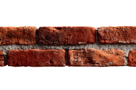 Rustic brick wall with weathered red texture against black background