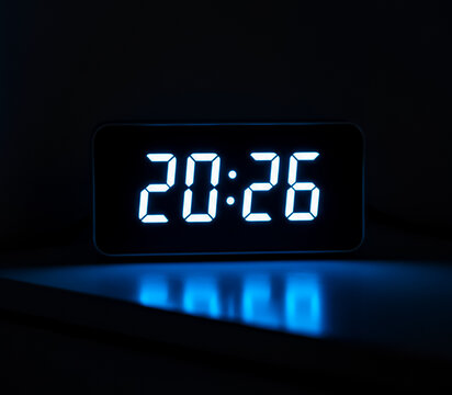 digital alarm clock - Powered by Adobe