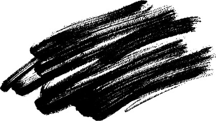 WebAbstract black ink brushstroke on white background with splatter effect creating artistic grunge texture for modern design