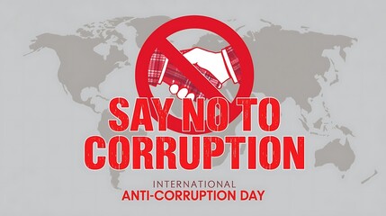 International anti corruption day say no to corruption global awareness campaign