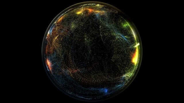 Colorful intelligent technology spheres, spherical combined particles