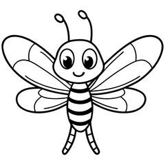 dragonfly cartoon illustration