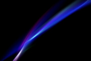Abstract colorful light streaks on a black background design