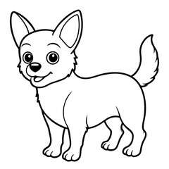 vector illustration of a dog