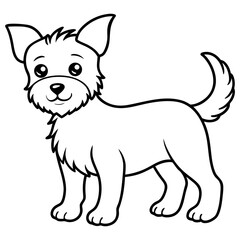vector illustration of a dog