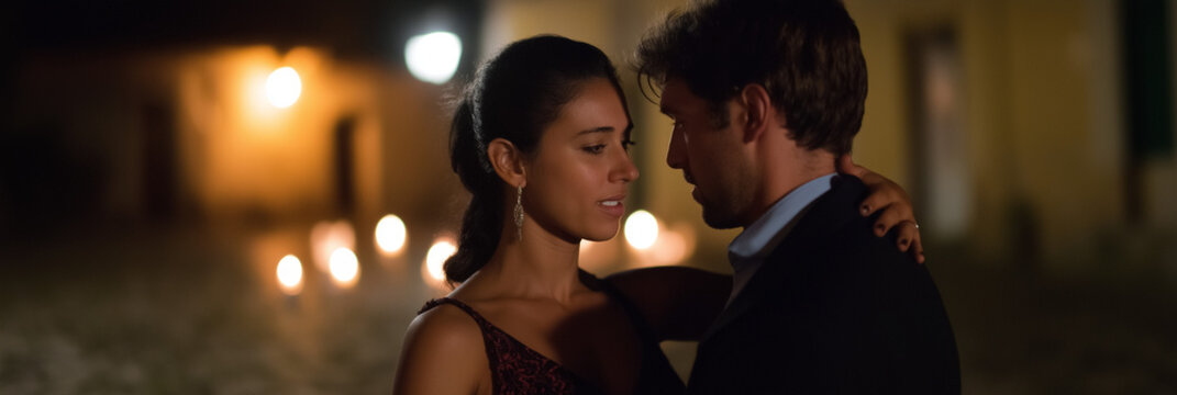 An intimate scene of a couple dancing closely in soft lighting, portraying deep emotions and the beauty of love shared in a romantic setting.