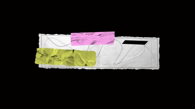 Crumpled Paper Lower Thirds 06 On Alpha