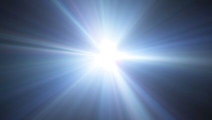 Fototapeta premium Bright light explosion with radiant beams emanating from a central source