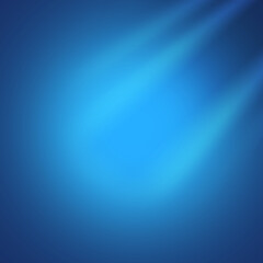 Blue Abstract Background with Soft Light Rays