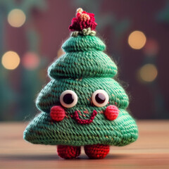 Handmade Wool Christmas Tree &ndash; Cozy Holiday Craft Decoration