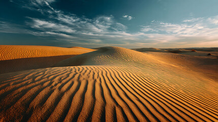 Autumn forest path with sunlight
