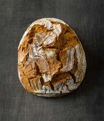 Bauernbrot,deutsch,graubrot,niemand,mehl,braun,schwarz,tisch,topview