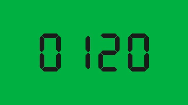 animated digital number count forward from 0000 to 1000, animation footage video on alpha channel(transparent) background.