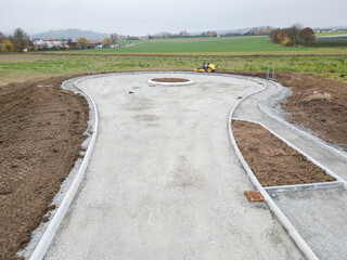 Baustelle für ein neues Industriegebiet