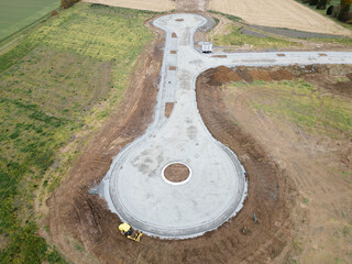 Baustelle für ein neues Industriegebiet