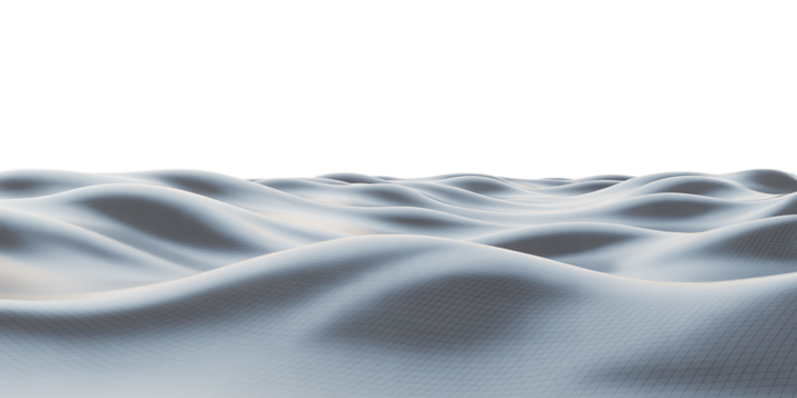 Abstract textured landscape with rolling hills and soft light against a dark background