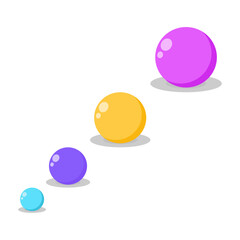 Gum balls. Sweet colorful candies cartoon icon isolated on white background