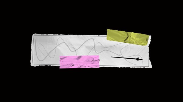 Crumpled Paper Lower Thirds 09 On Alpha