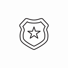 police badge icon sign vector