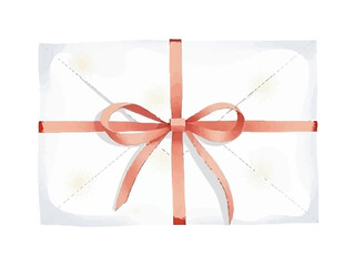 Cute watercolor envelope with floral decor. Vintage colors, gentle mood, perfect for correspondence or spring theme.